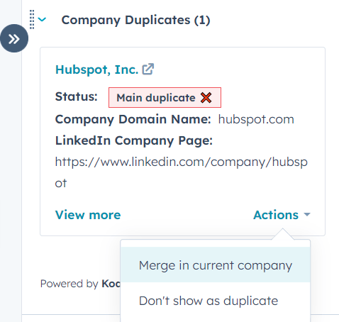 doublon hubspot